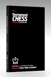 Black Pocket Tabiya chess scorebook