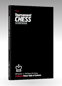 Black Standard Tabiya chess scorebook