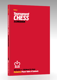 Red Standard Tabiya chess scorebook
